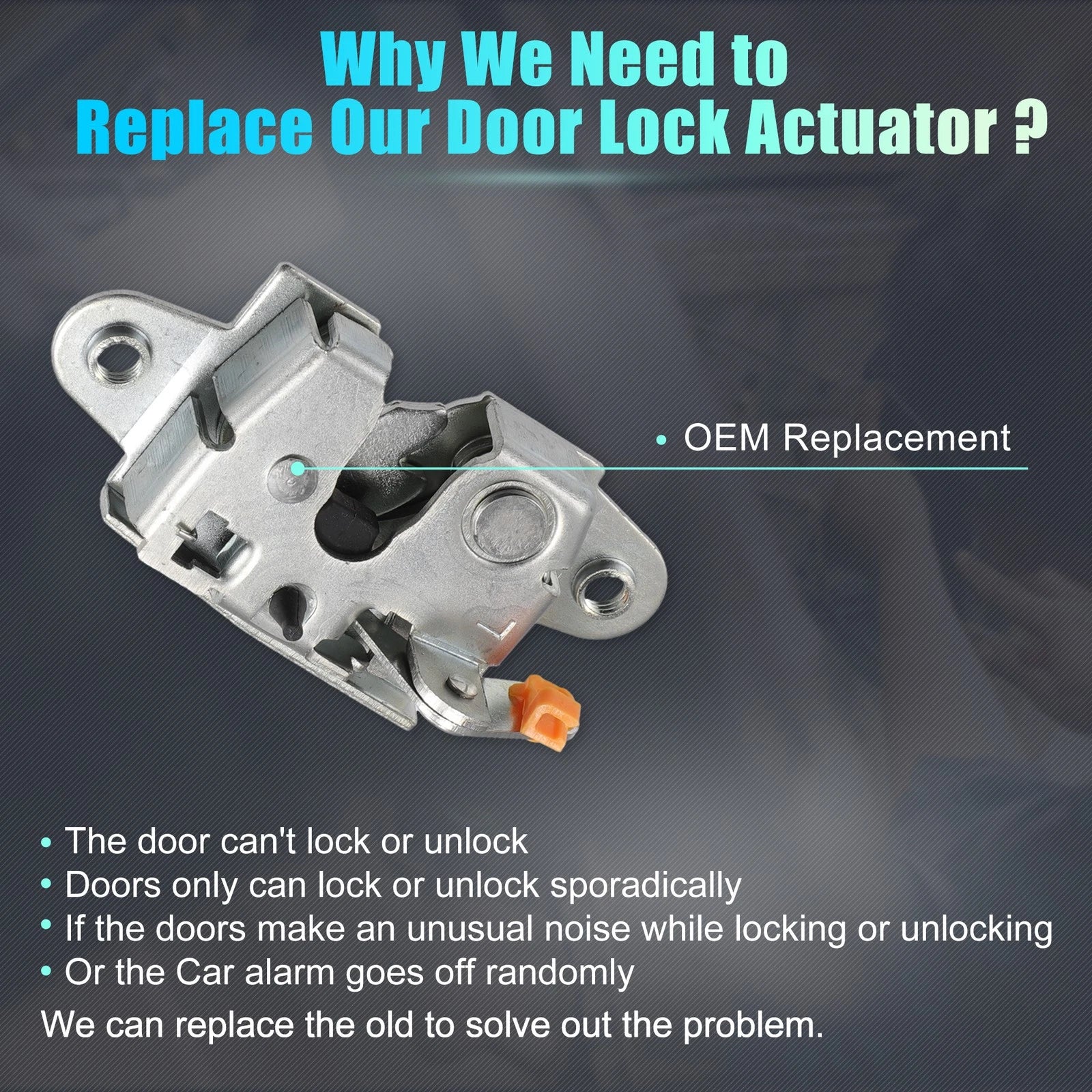 1 Pair Rear Liftgate Door Lock Actuator for Toyota Tacoma (2005–2006) No. 6578004030