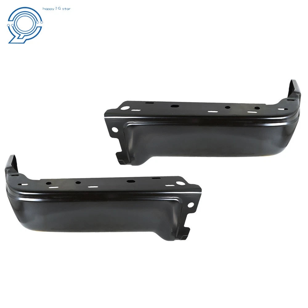 Steel Rear Step Bumper Face Bar Ends for Ford F150 (2009–2014) Matte Black