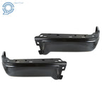 Steel Rear Step Bumper Face Bar Ends for Ford F150 (2009–2014) Matte Black