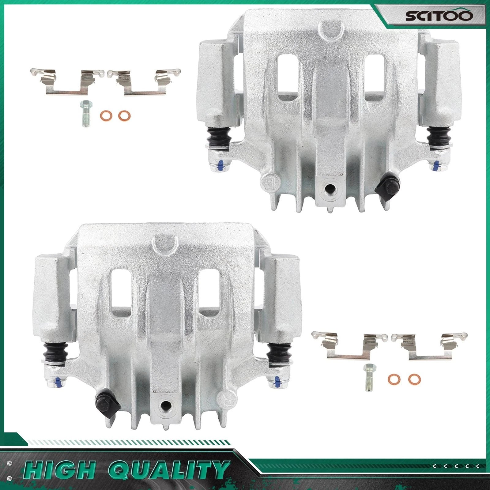 Set of 2 Rear Brake Calipers for Ford Excursion F-250 (2000–2005)