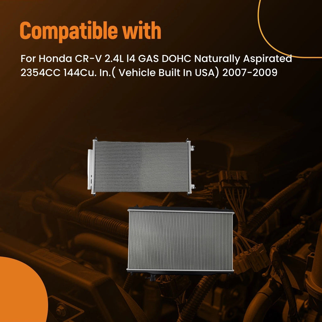 Aluminum Engine Radiator Set for Honda CR-V 2007-2009