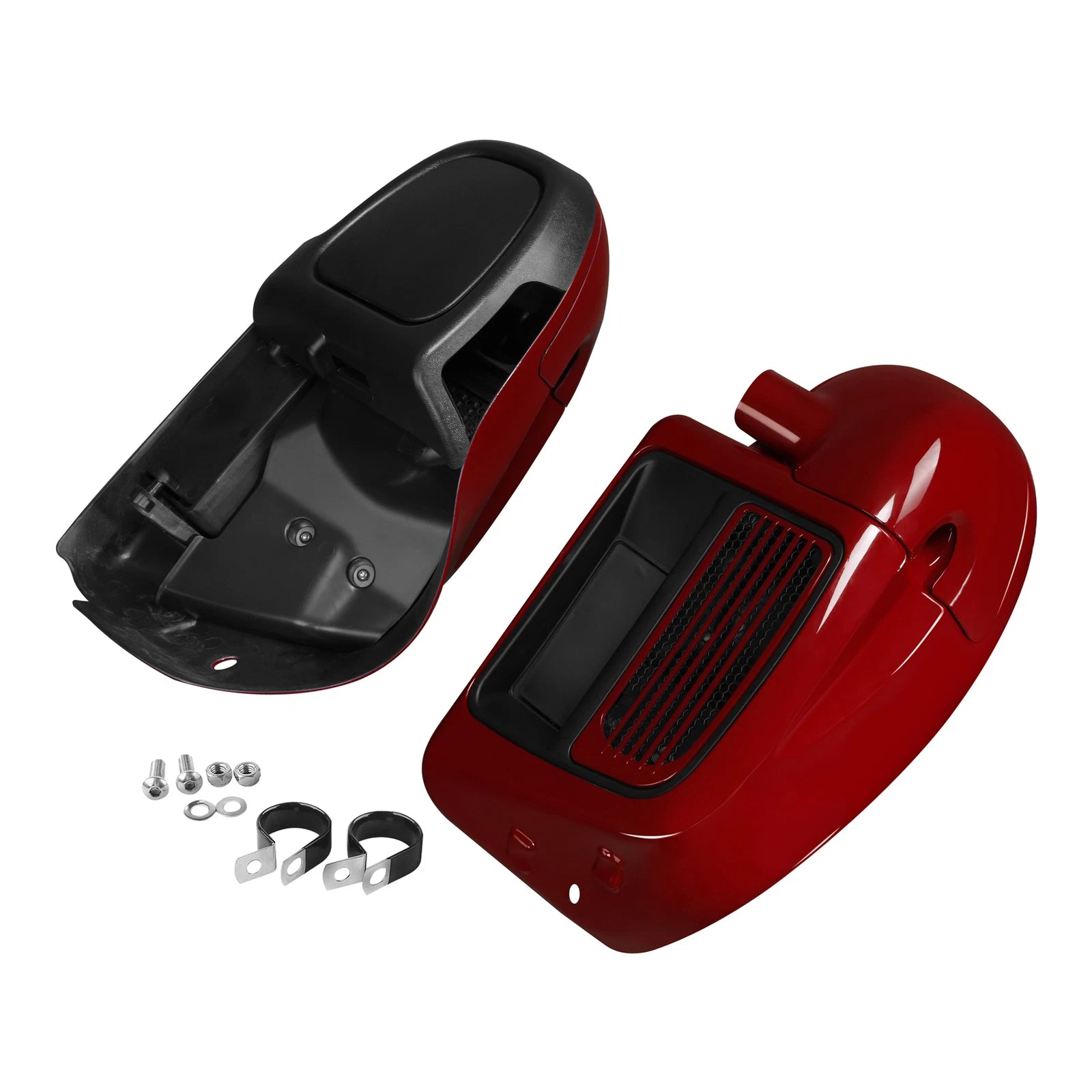 Lower Vented Fairings for Harley Electra Glide (2014–2025) Billiard Red