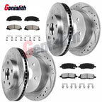 Set of 4 Drilled Rotors & Brake Pads for Buick Lucerne (2006–2011)