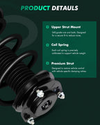Complete Struts w/ Springs for Toyota Highlander (2008–2013)