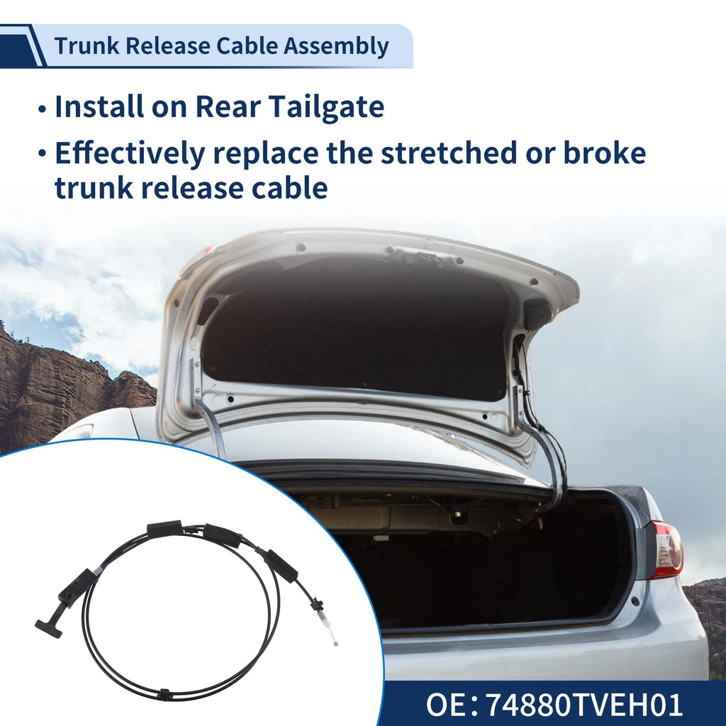 Trunk Lid Release Cable for Honda Accord (2018–2022) No.74880TVEH01