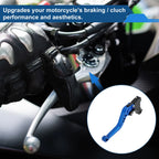 Adjustable Short Brake Clutch Lever Set for BMW F650GS (2008–2012) Blue