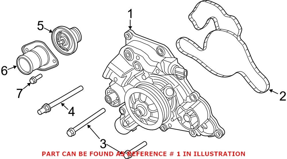 OEM Engine Water Pump for Chrysler 300 (2005–2010) 53022095AJ