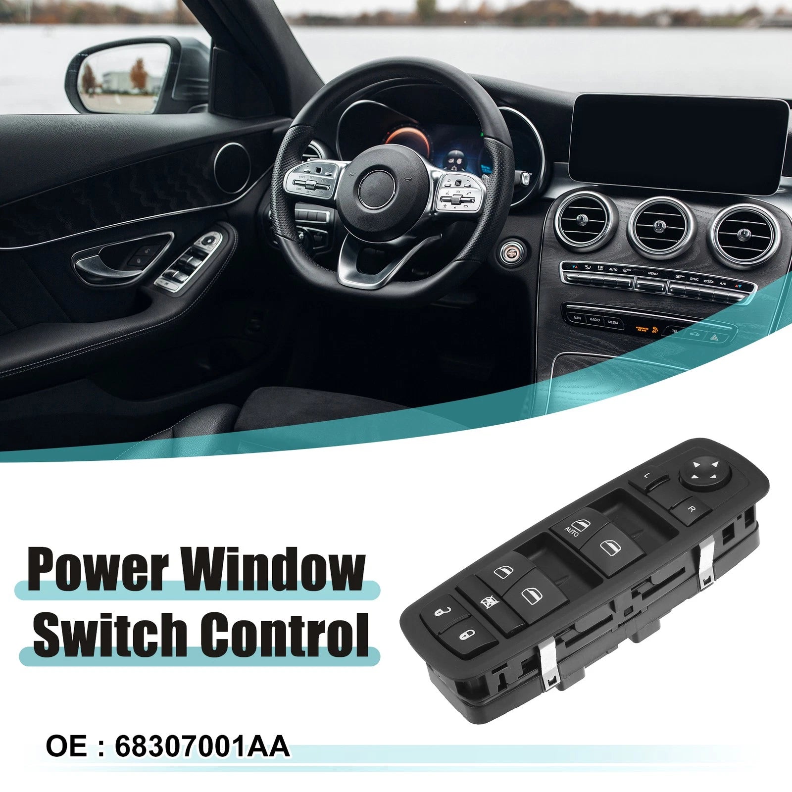 Front Driver Side Power Window Switch for Dodge Journey (2009–2020) 786527707775