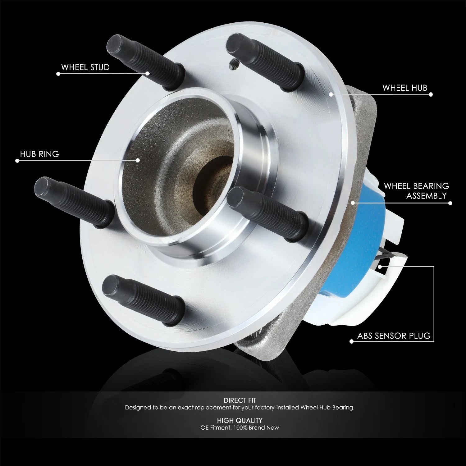 Wheel Bearing & Hub for Cadillac CTS STS (2003–2011) - Front Left/Right