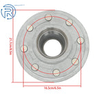 8 on 6.5" Galvanized Trailer Hub Kit for 7000 lbs Axle (#42 Spindle 14125A/25580)