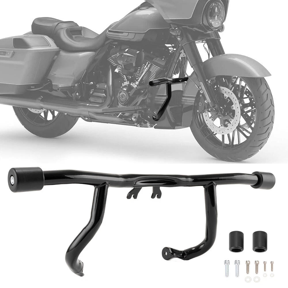 Engine Guard Flat-Out Bar for Harley Street Glide Road King Electra Glide (2014–2025)