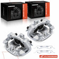 Pair Front Disc Brake Calipers with Brackets for Mercedes-Benz GLE350 (2016–2020)