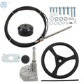Boat Rotary Steering System Kit for Outboard Motors (12 Feet)