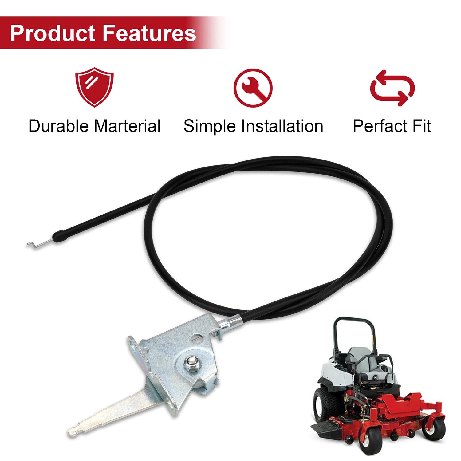 Throttle Cable 103-4091 for Exmark Lazer Z AC CT HP LC XS (2000–2023)