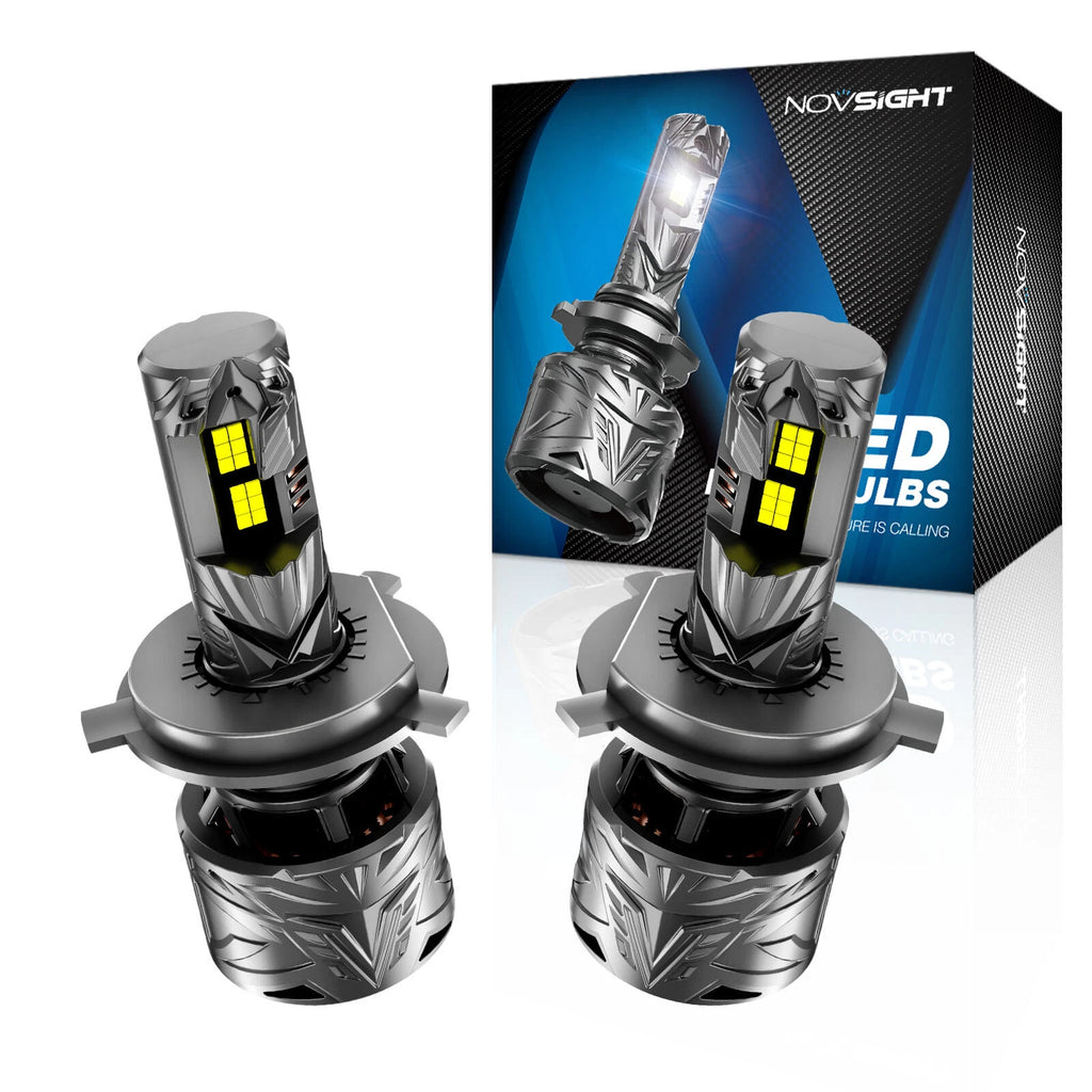 2X H4 LED Headlight Bulbs Kit for Universal Vehicles (50000LM, 240W)