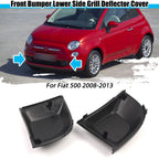 2X Front Bumper Lower Side Grill Deflector Covers 735455037 for Fiat 500 (2008–2013)