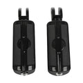 Black Front Driver Footpegs for Harley Fat Bob Sport Glide (2018–2025)