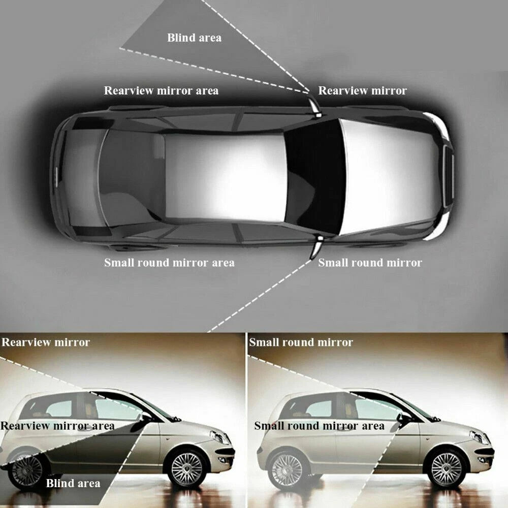360° Round Blind Spot Mirror Glass for Dodge Challenger Charger (2015-2023)