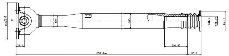 Propeller Driveshaft for Mercedes-Benz E300 E350 (2010–2016) 938-241 AWD