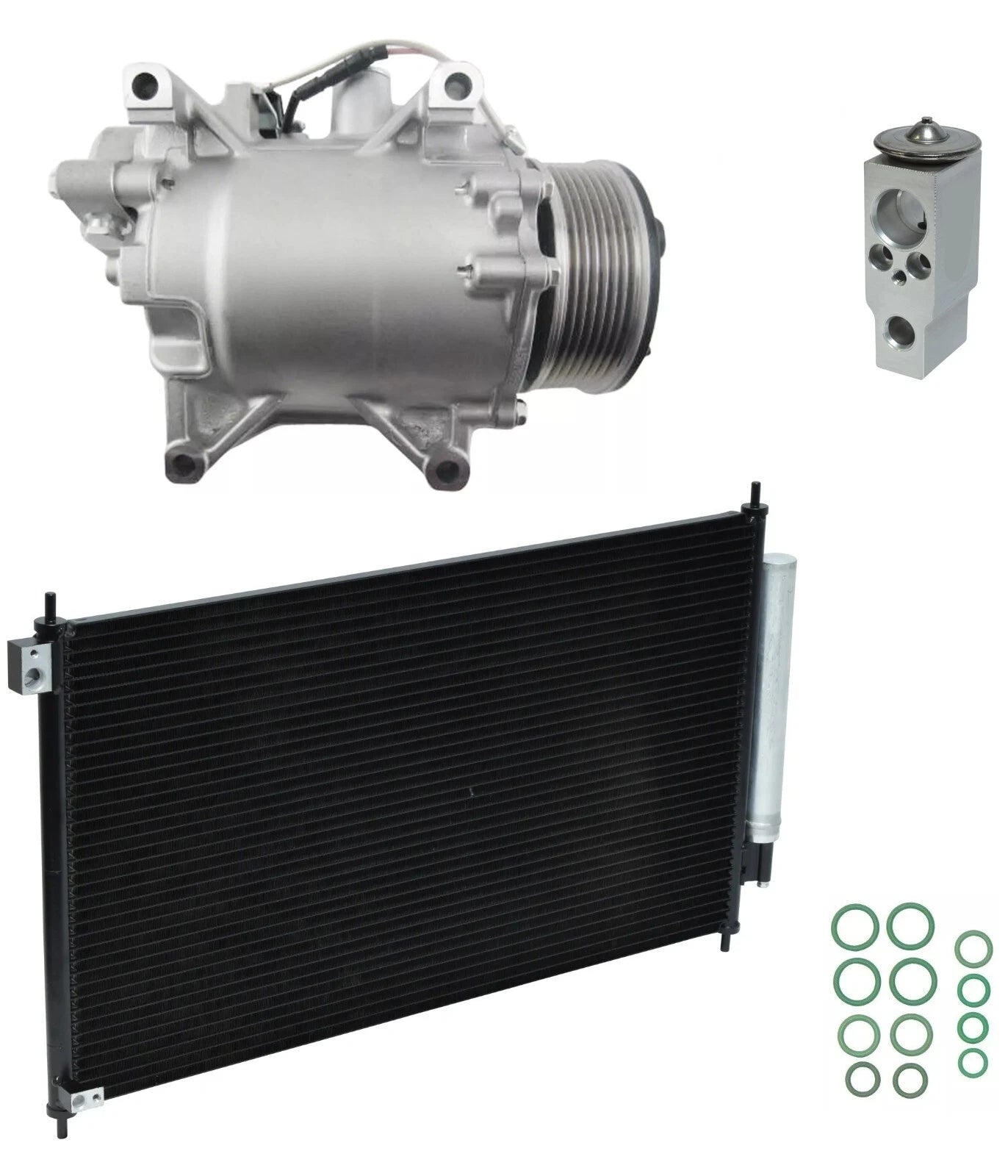A/C Compressor Kit with Condenser for Acura ILX 2.4L (2016–2017)