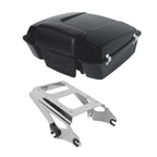 Chopped Trunk Backrest Pad & 2 Up Mount Rack for Harley Touring Glide (2009–2013)