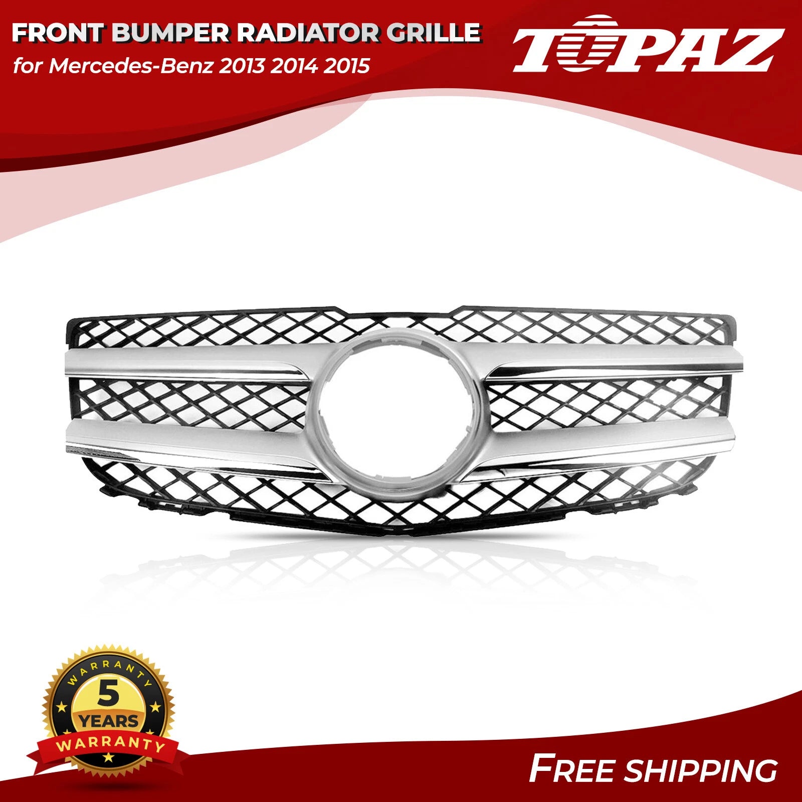Front Bumper Grille for Mercedes-Benz GLK350 GLK250 (2013–2015)