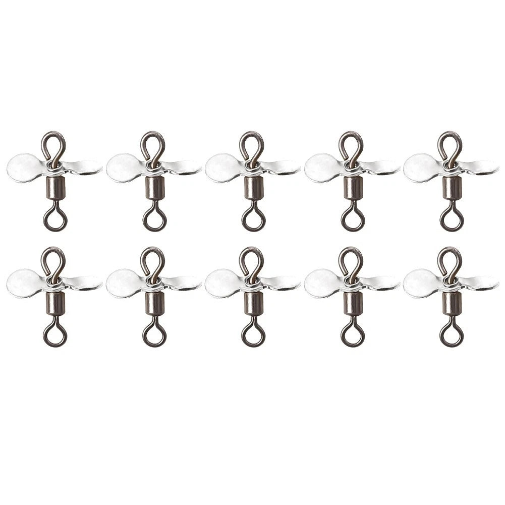 1020pcs Metal Propeller Turbo Spinner for DIY Fishing Lure