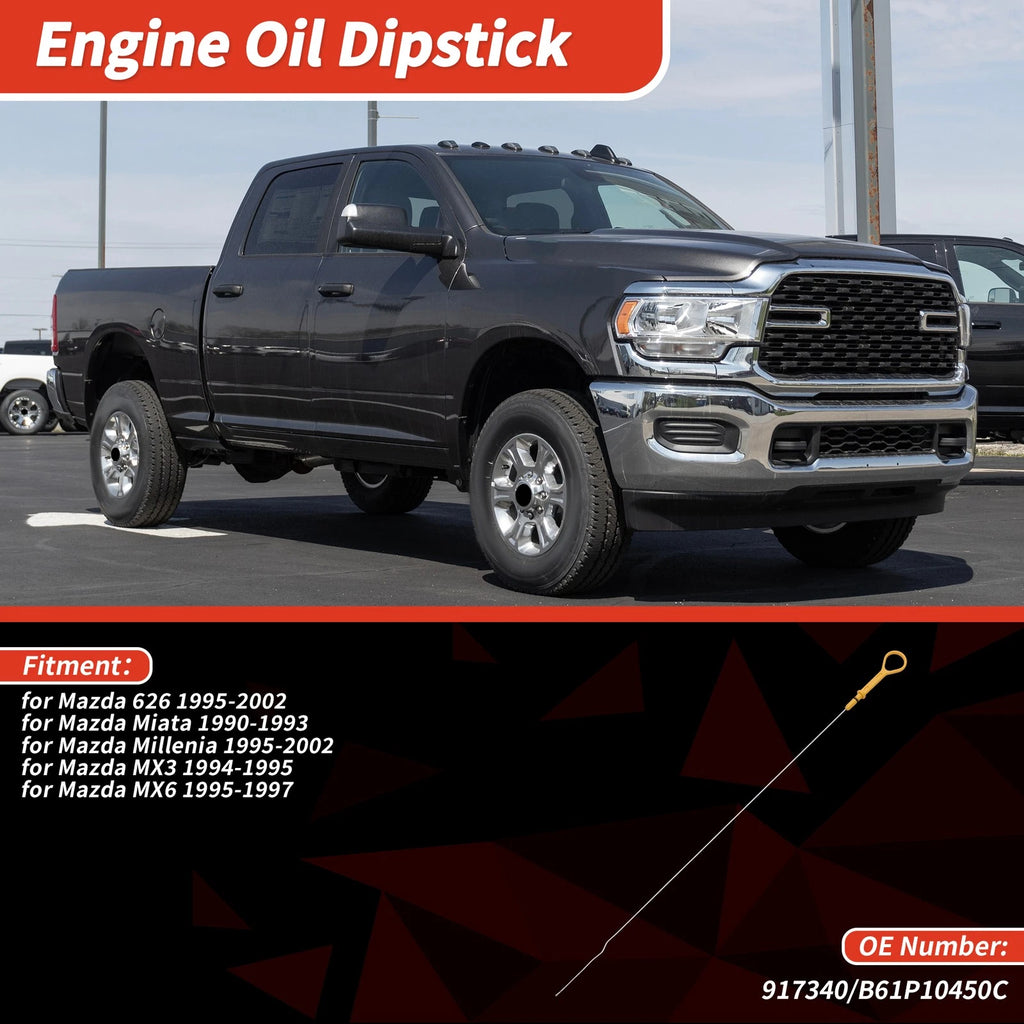 Oil Dipstick No. 917340 for Mazda 626 (1995–2002) Yellow