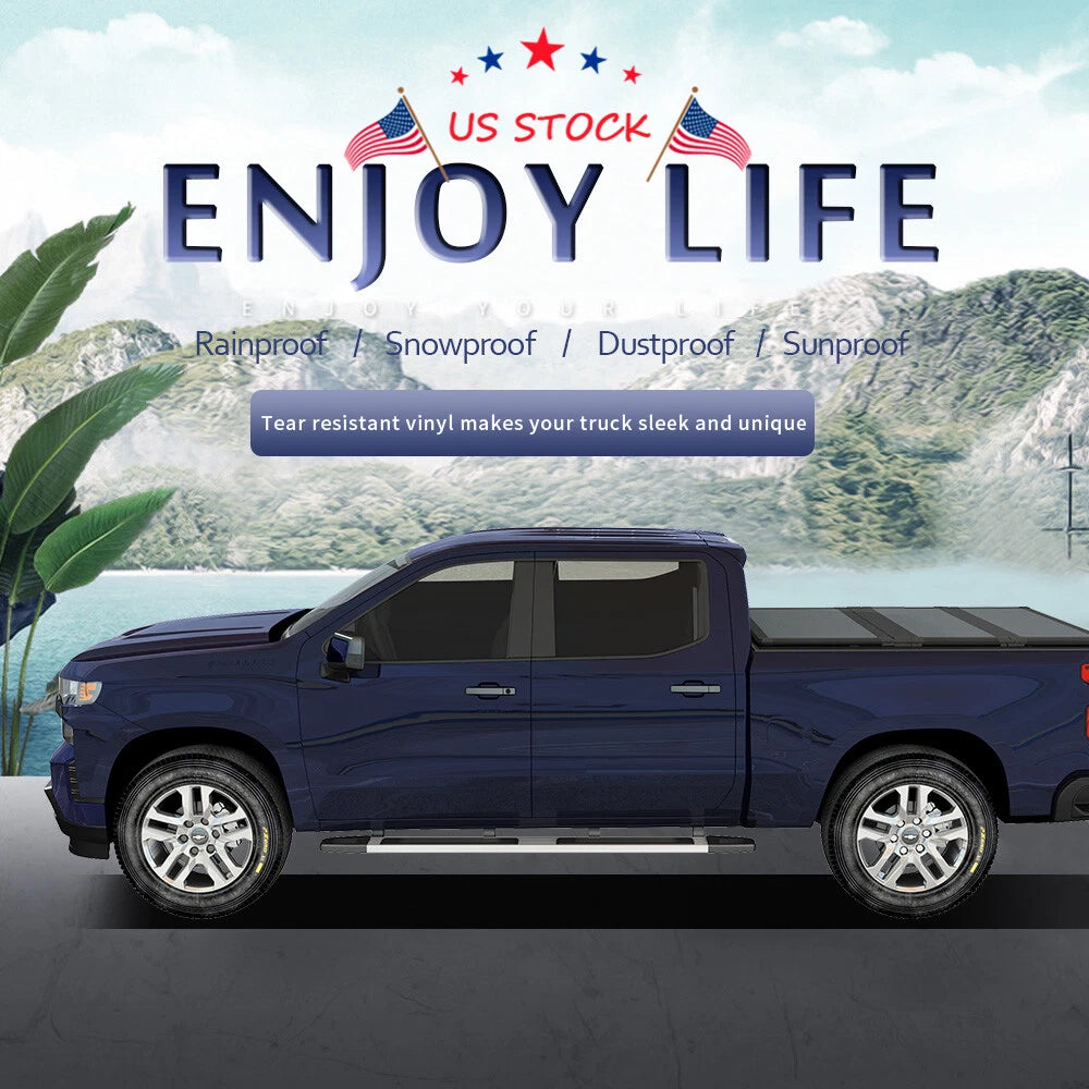 Hard Tri-Fold Tonneau Cover for Ford Ranger (2019–2022) 6ft Bed