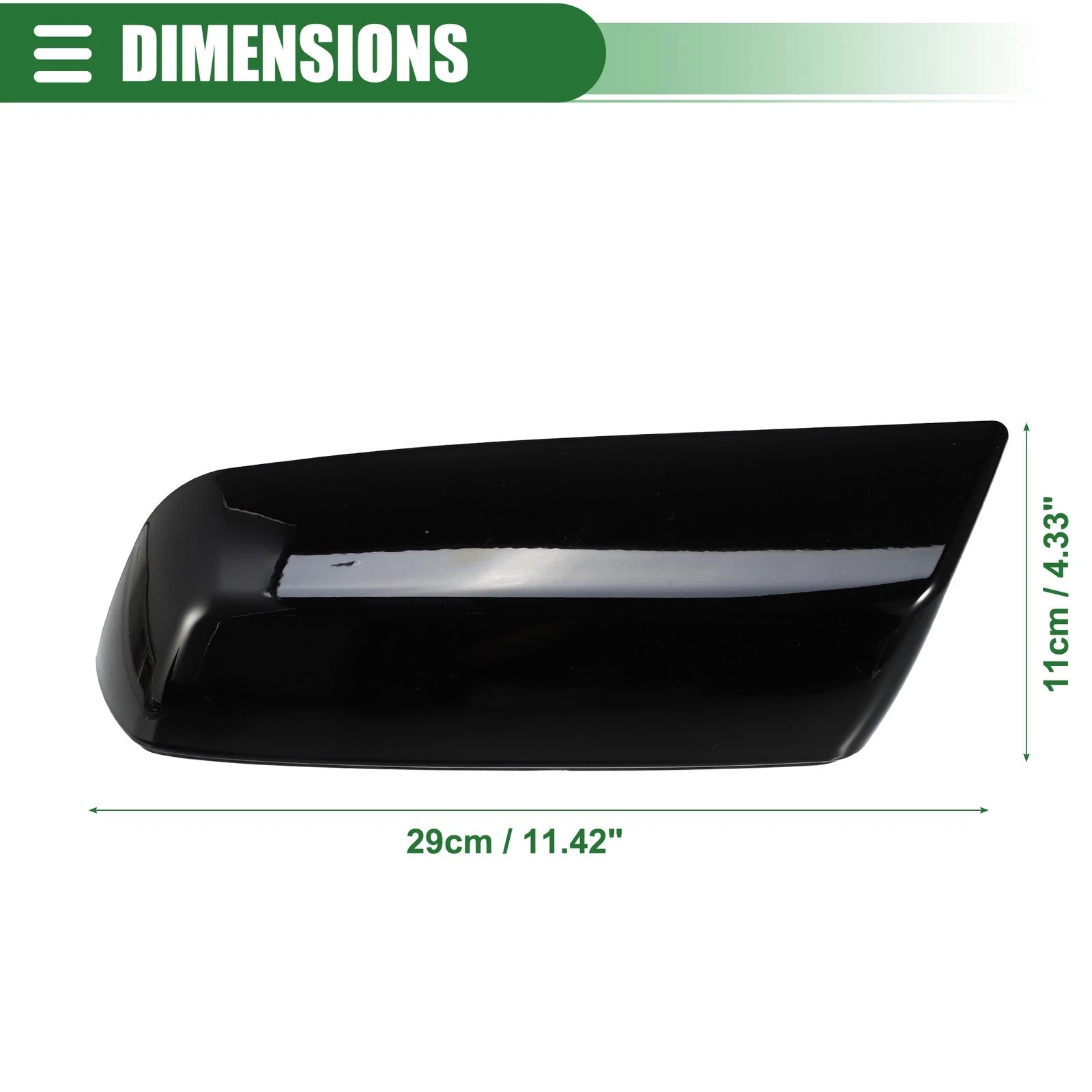 Left Rearview Mirror Cap for Chevrolet Silverado 1500 (No. 84830450) Gloss Black