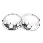 2 Pcs Chrome ABS Front Speaker Grill Trim Cover for Harley Electra Glide (2014–2022)