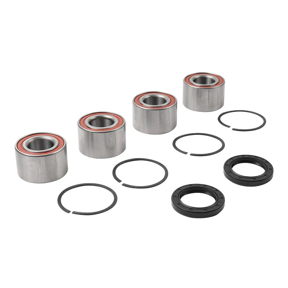 Set of 4 Front Rear Wheel Bearings & Seals Kit for Can-Am ATV (705400088, 293350118)