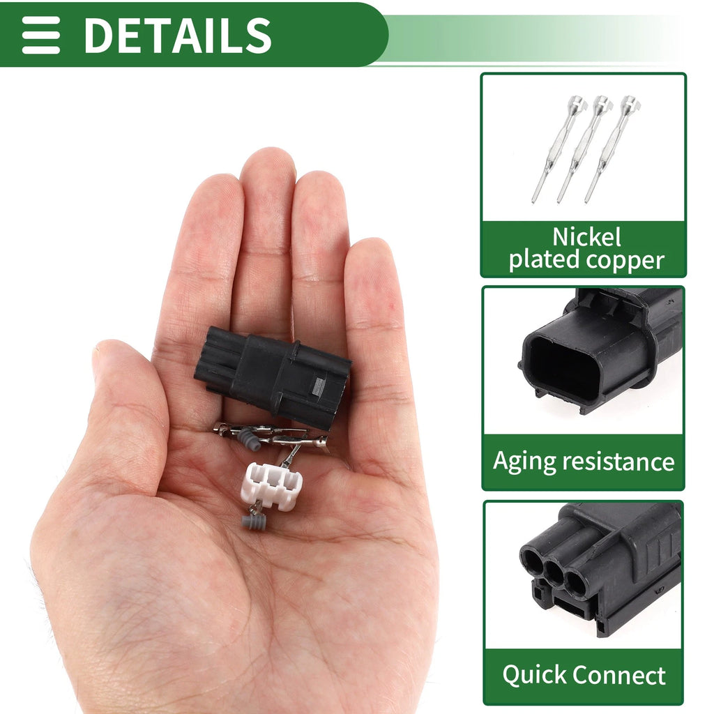 3 Pin Ignition Coil Connector Plug Male for Acura 