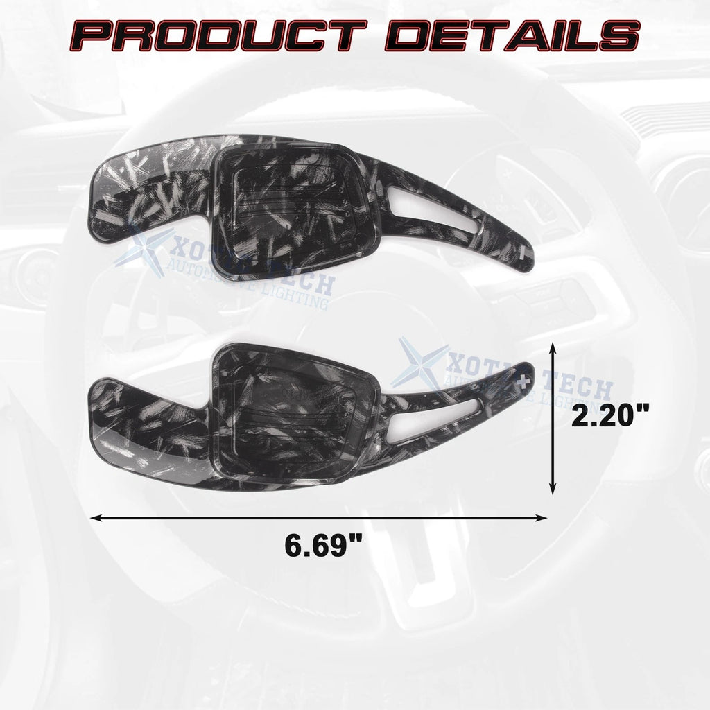 Black Forged ABS Paddle Shifter Extension for Audi A3 A4 A5 (2013-2024)