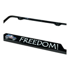 Black Plastic Notched License Plate Frame for Jeep (2011–2024)