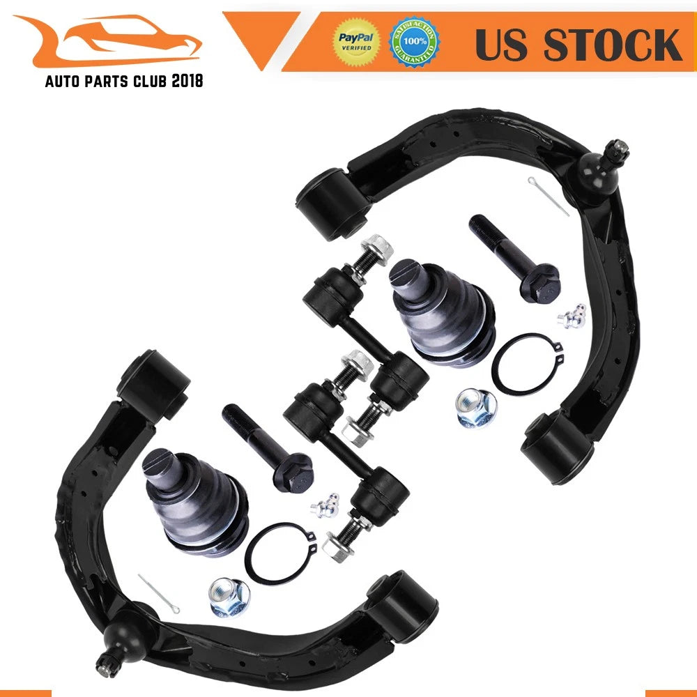 Set of 6 Front Upper Control Arms & Ball Joints for Infiniti QX56 (2004–2013)