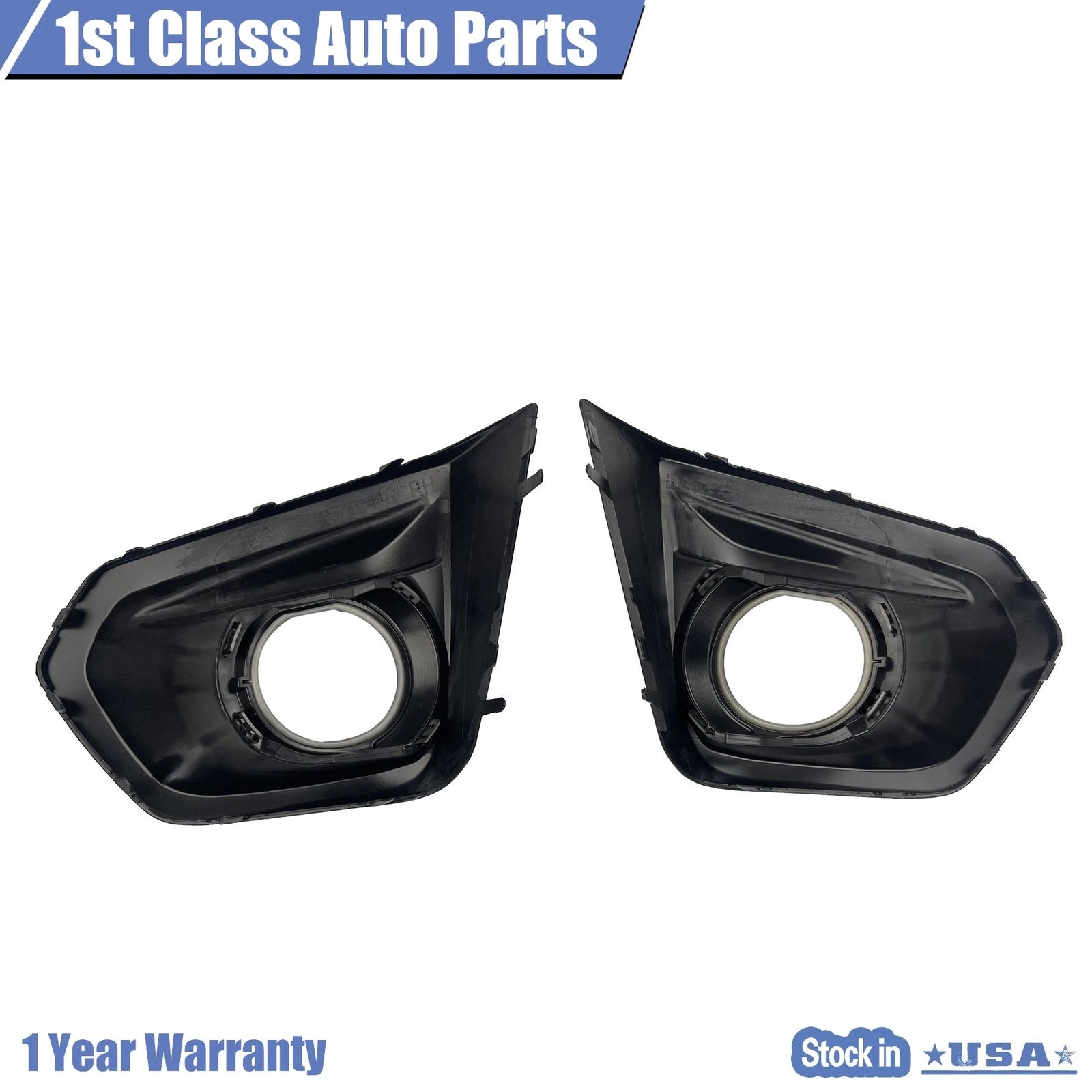 Set of 2 Fog Light Bezels for Subaru Impreza (2012–2014) - Glossy Black Trim