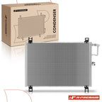 A/C Condenser with Bracket for Chevy Trailblazer (2006–2009) GMC Envoy (2005–2009)