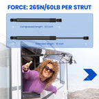 Gas Struts for Truck Topper (2015-2025)