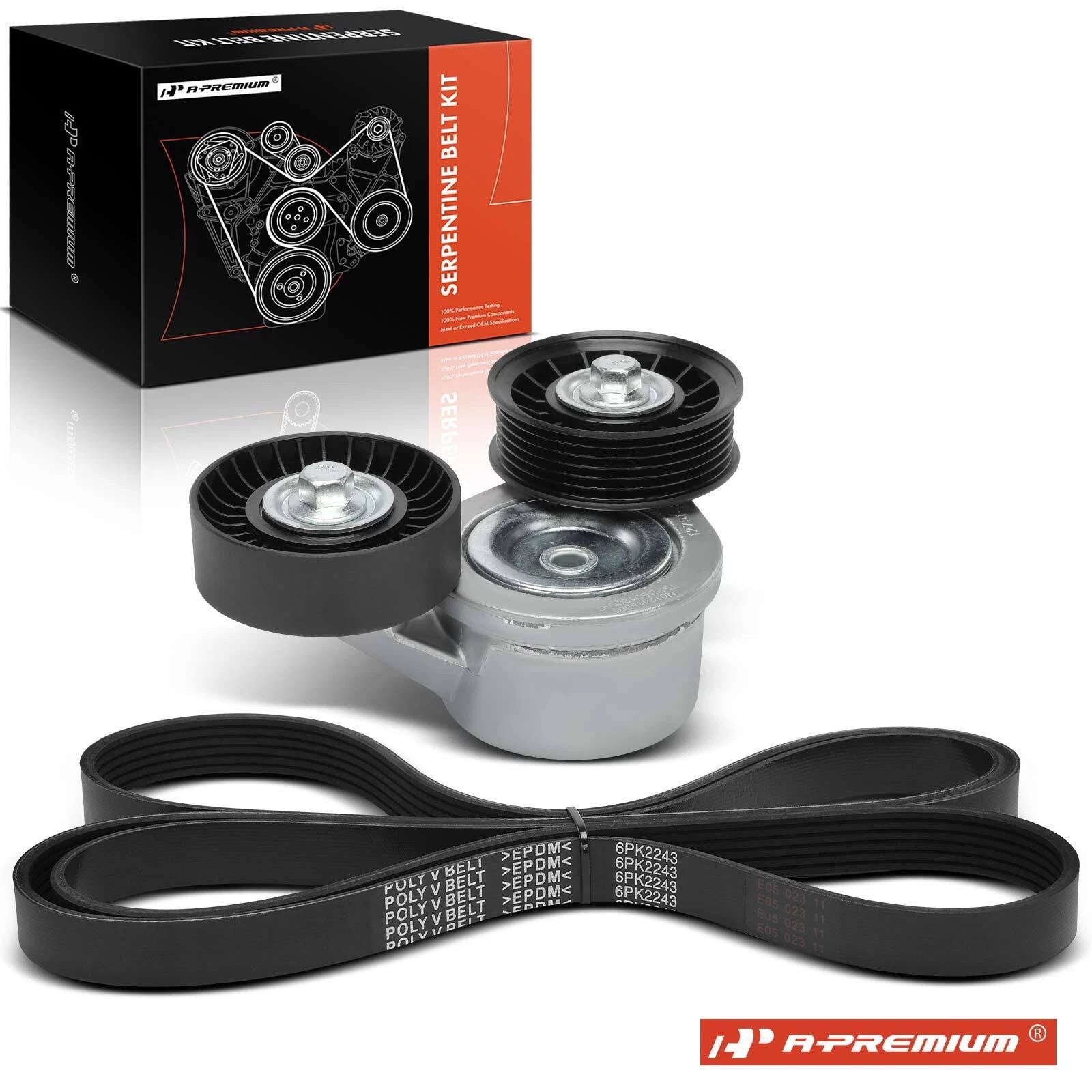 2X Serpentine Belt Drive Component Kit for Jeep Liberty Dodge Nitro (2002–2012)