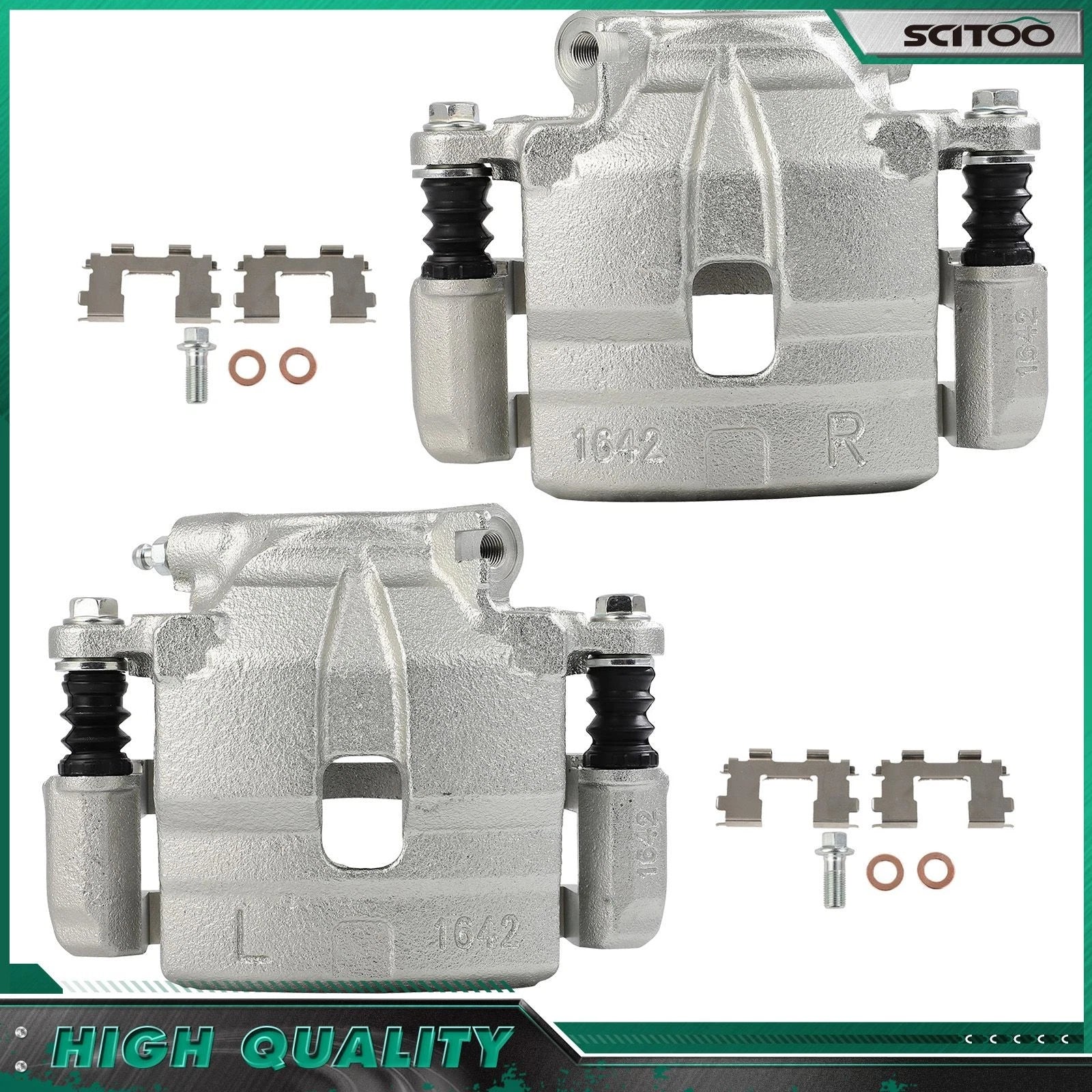Front Pair Brake Calipers for Geo Tracker (1996–1997) w/ Bracket