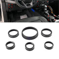Stereo Tune Knob Headlight Switch Covers for Ford Bronco (2021-2022) Black