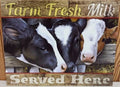 Vintage Replica Tin Metal Sign for Farm Fresh Milk (2043)