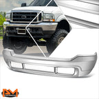 Chrome Front Bumper Face Bar for Ford F-250 F-350 SD (2000–2004)