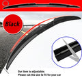 Rear Trunk Spoiler Lip for Universal Sedan (Glossy Black)