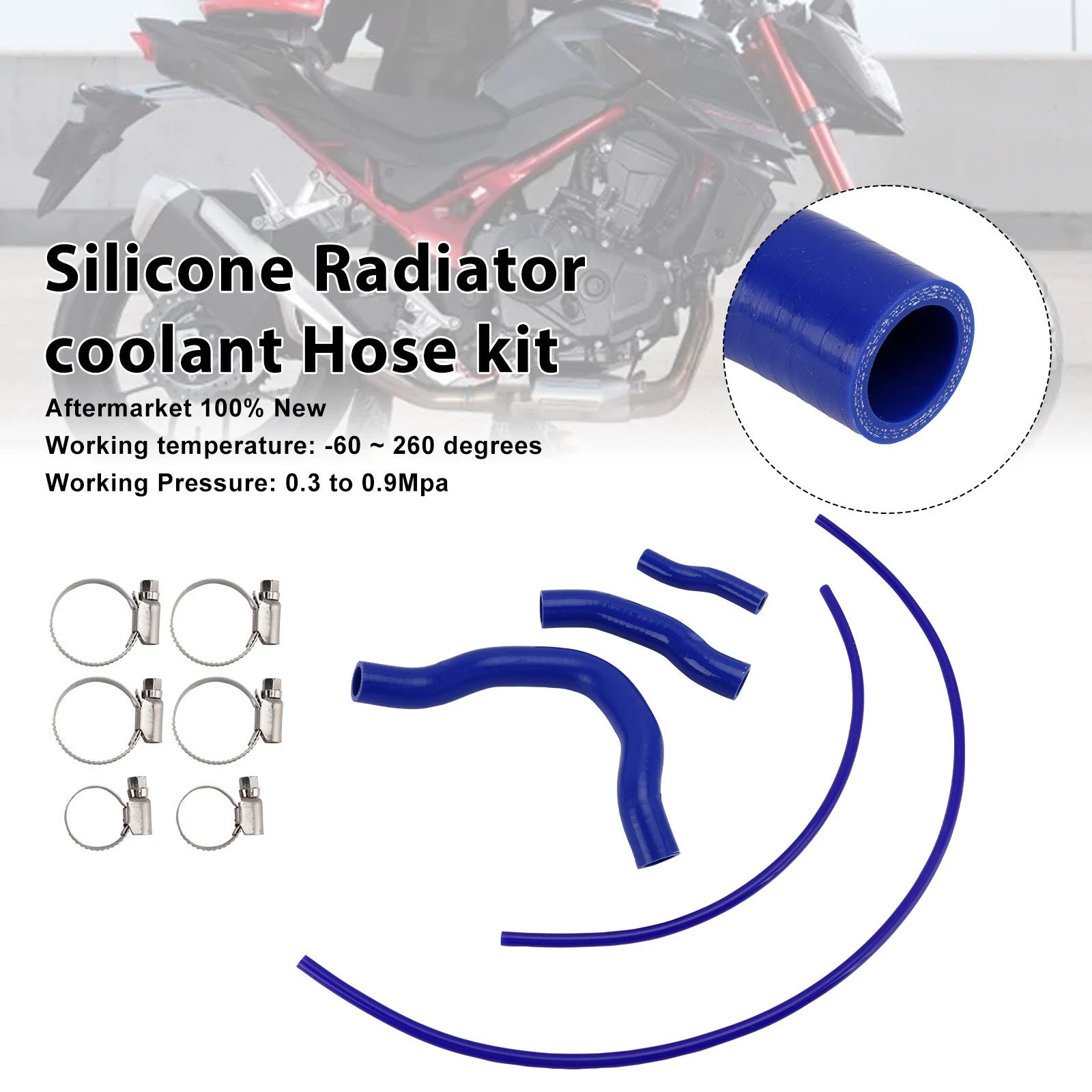 Silicone Radiator Coolant Hose for Honda CB750 Hornet XL750 Transalp (2023–2025)
