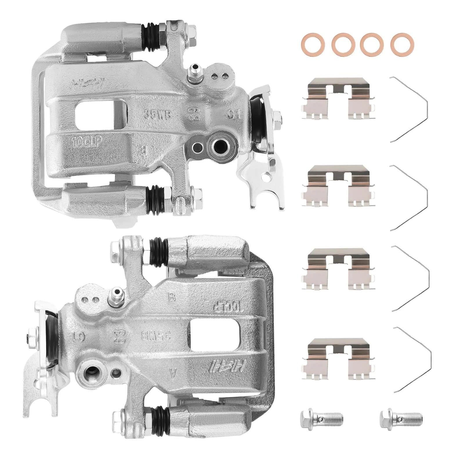 2pc Brake Caliper Pair Rear for Honda Accord (2008–2012) Acura TSX (2009–2014)