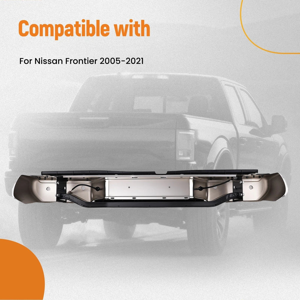 Chrome Rear Bumper for Nissan Frontier (2005–2021) 850109BF0B-PFM
