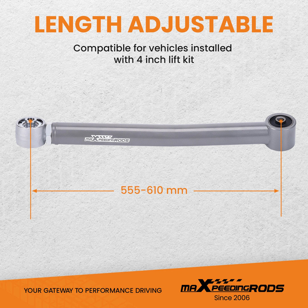 2X Front Lower Adjustable Control Arms for Jeep Wrangler JK (2007-2018)