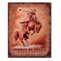 Vintage Replica Tin Metal Sign for Cowboy Bronc Rodeo Horse (1832)